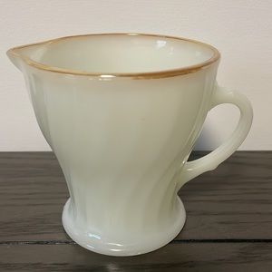 Vintage Opalescent Anchor Hocking Cream Cup 2354
